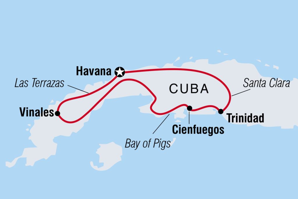 Intrepid Hola Cuba Map 1024x684 